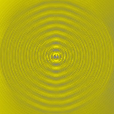 Vibrationer, 2019, (blandet medier) af Alex Caminker