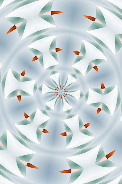 arabesk #15,2019,(blandet medier) af Alex Caminker
