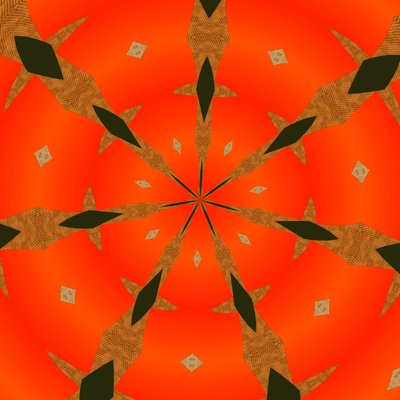 arabesk #53,2019,(blandet medier) af Alex Caminker