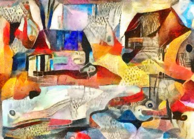 blå og brune tage, 2017, (mixed media) af Alex Caminker