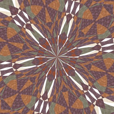 centrifugalsymmetri, 2019, (blandet medier) af Alex Caminker