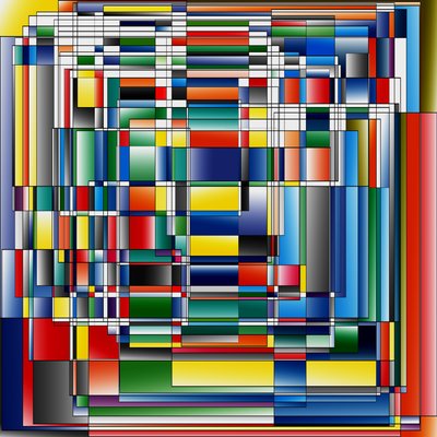 corpuscles, 2019, (gradient) af Alex Caminker