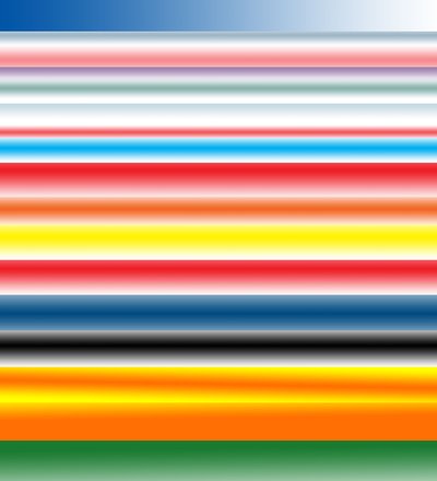 forskellig tonehøjde og farve, 2017, (gradient) af Alex Caminker