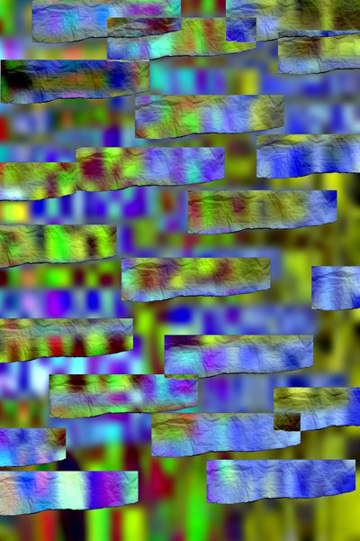 etude #22,2019,(blandet medier) af Alex Caminker