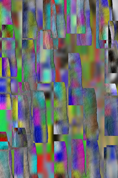 etude #24,2019,(blandet medier) af Alex Caminker