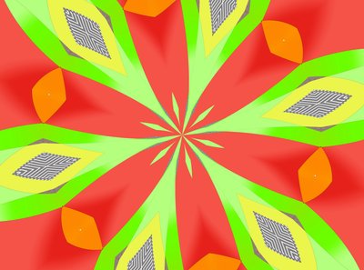 blomster #101,2019,(blandet medier) af Alex Caminker