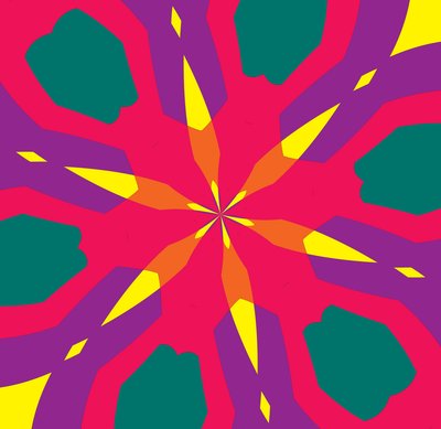 blomster #10,2019,(blandet medier) af Alex Caminker