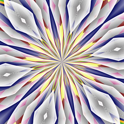 blomster #102,2019,(blandet medier) af Alex Caminker