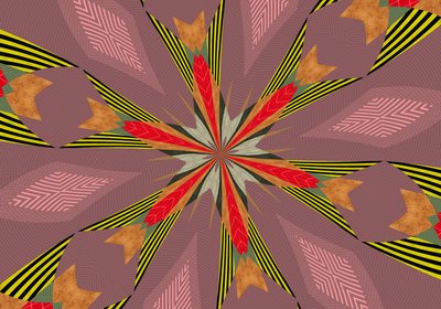 blomster #13,2019,(mixed media) af Alex Caminker