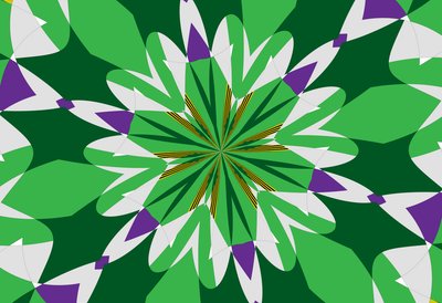 blomster #25,2019,(mixed media) af Alex Caminker