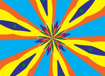 blomster #28,2019,(mixed media) af Alex Caminker