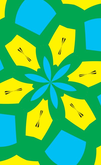 blomster #36,2019,(mixed media) af Alex Caminker