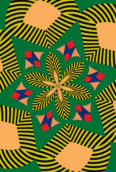 blomster #7,2019,(mixed media) af Alex Caminker