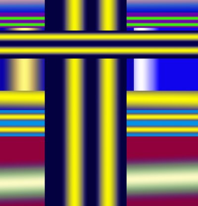 højspændingsledninger, 2019, (gradient) af Alex Caminker