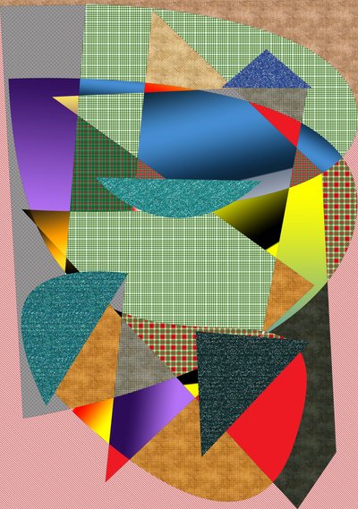 landskab #2,2019,(blandet medier) af Alex Caminker