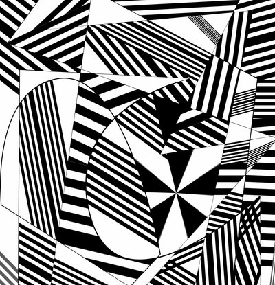 musikalsk partitur, 2019, (gradient) af Alex Caminker