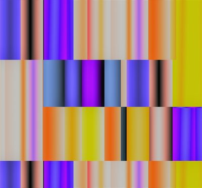 naturen som et tv, 2017,(gradient) af Alex Caminker