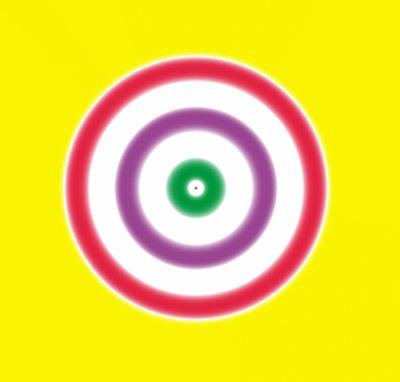 note som et mål, 2019, (gradient) af Alex Caminker