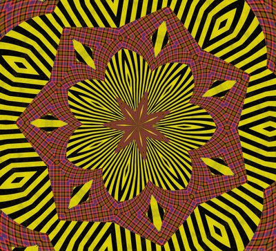 ornament #31,2019,(blandet medier) af Alex Caminker