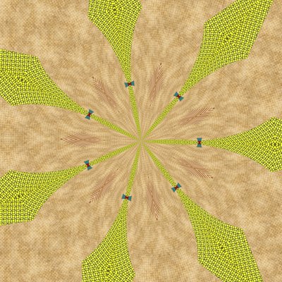 ornament #3,2019,(blandet medier) af Alex Caminker