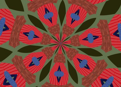 ornament #41,2019,(blandet medier) af Alex Caminker
