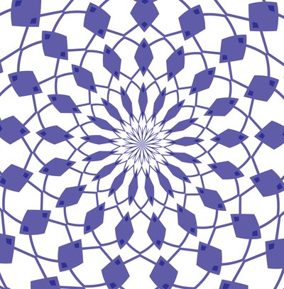 ornament #4,2019,(blandet medier) af Alex Caminker