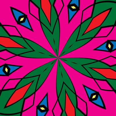 ornamenter #120,(mixed media) af Alex Caminker