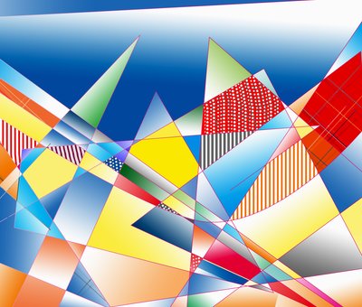 klingende bjerge, 2019, (gradient) af Alex Caminker