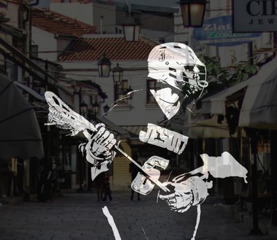 sport illustreret, 2019, (collage) af Alex Caminker
