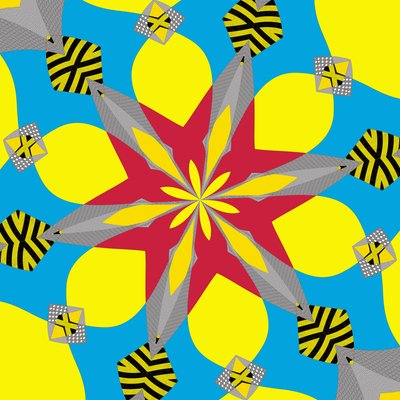 symmetri #11,2019,(blandet medier) af Alex Caminker