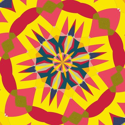 symmetri #15,2019,(blandet medier) af Alex Caminker
