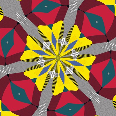 symmetri #17,2019,(blandet medier) af Alex Caminker