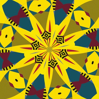 symmetri #18,2019,(blandet medier) af Alex Caminker