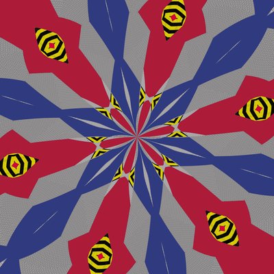 symmetri #2,2019,(blandet medier) af Alex Caminker