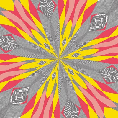 symmetri #22,2019,(blandet medier) af Alex Caminker