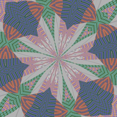 symmetri #32,2019,(blandet medier) af Alex Caminker