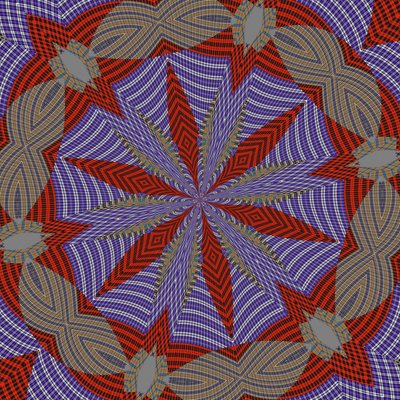 symmetri #33,2019,(blandet medier) af Alex Caminker