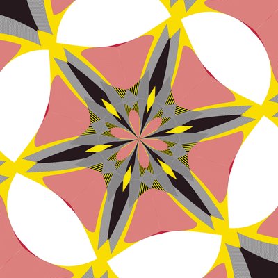symmetri #39,2019,(blandet medier) af Alex Caminker