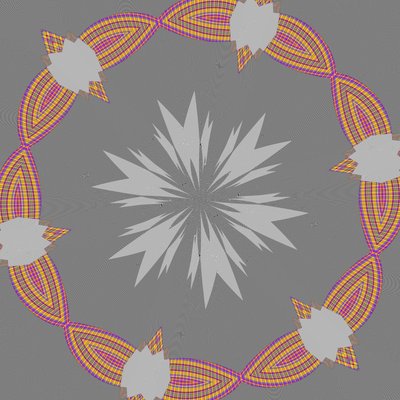 symmetri #42,2019,(blandet medier) af Alex Caminker
