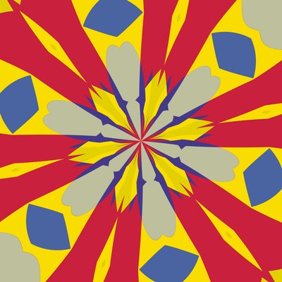 symmetri #45,2019,(blandet medier) af Alex Caminker