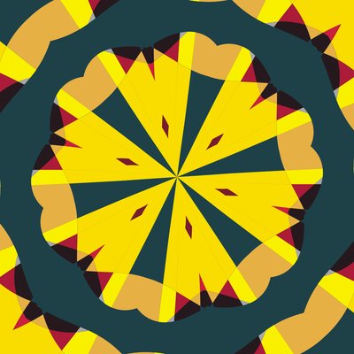 symmetri #53,2019,(blandet medier) af Alex Caminker