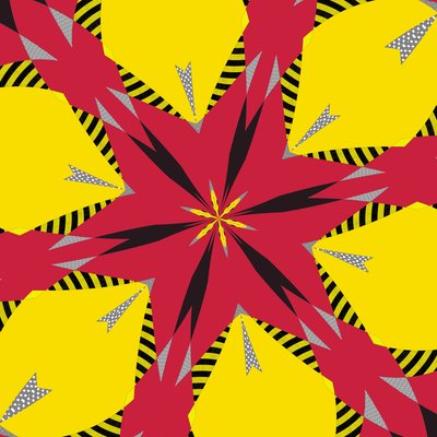 symmetri #7,2019,(blandet medier) af Alex Caminker