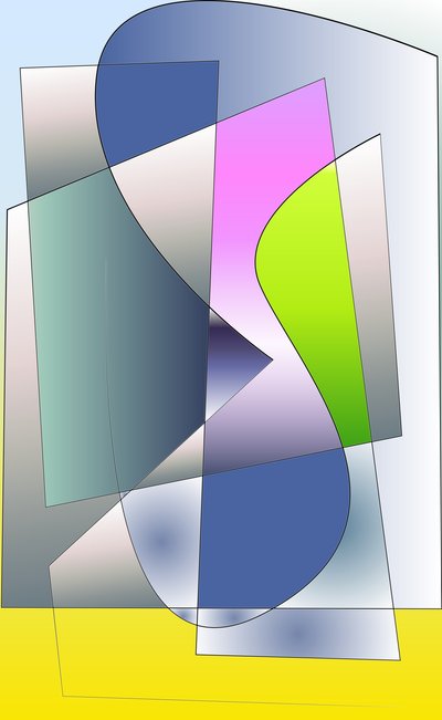 symfoni, 2019, (blandet medier) af Alex Caminker