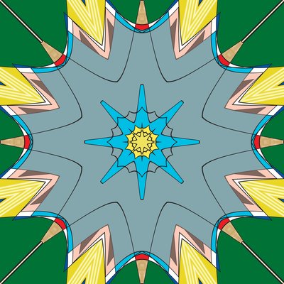 uden titel, 2019, (blandet medier) af Alex Caminker