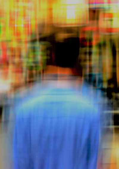 walking man, 2020, (mixed media) af Alex Caminker