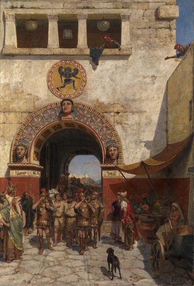 Port i Volterra, Etrurien af Alexander Alexandrovich Svedomsky