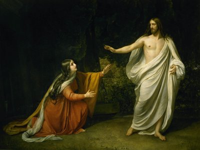 Kristi optræden for Maria Magdalena efter opstandelsen af Alexander Andreyevich Ivanov