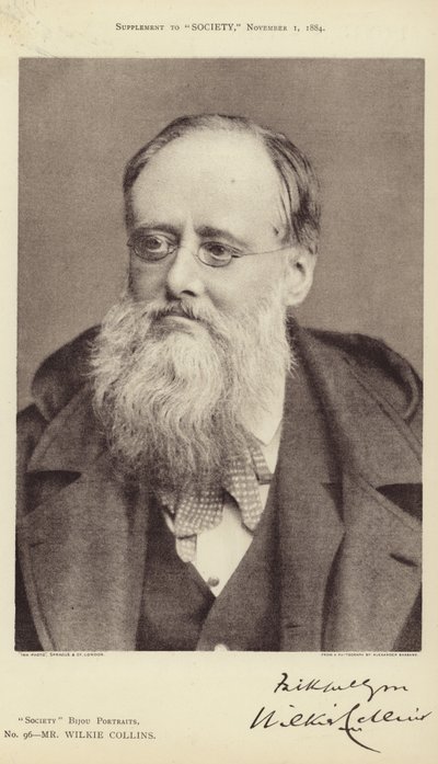 Portræt af Wilkie Collins af Alexander Bassano