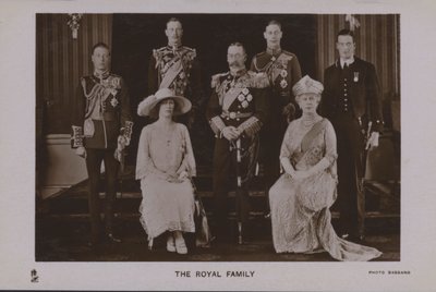 Den kongelige familie (s/h foto) af Alexander Bassano