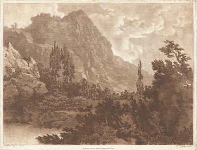 En anden tegning udført fra samme klat af Alexander Cozens and William Pether